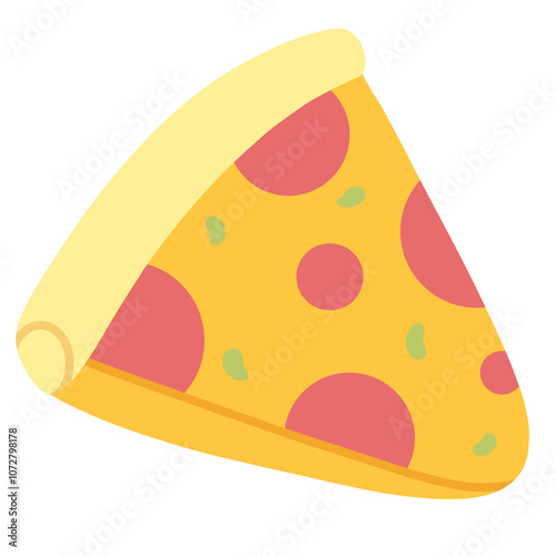 fast food theme pizza illustration 