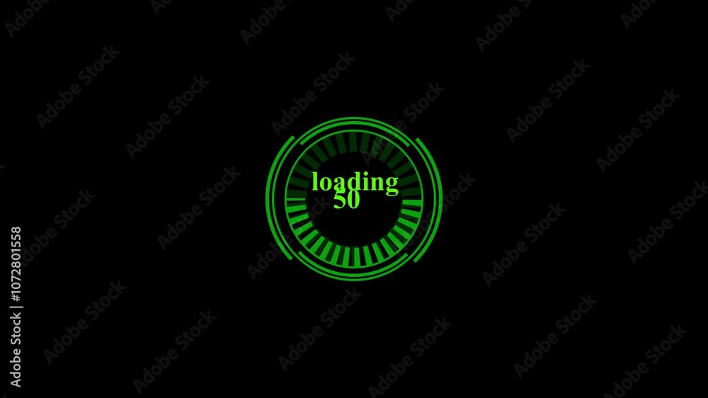 circle loading bar abstract. black screen. dash design. 0-100 present counting. circle loading bar abstract. black screen. dash design. 0-100 present counting.