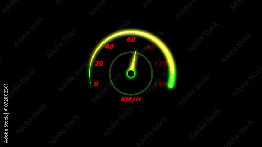 Speed meter or indicator conceptual animation. Indicator of speed meter.Animation of car dashboard speed rpm meter icon concept. Speed meter or indicator conceptual animation. Indicator of speed meter.Animation of car dashboard speed rpm meter icon concept.