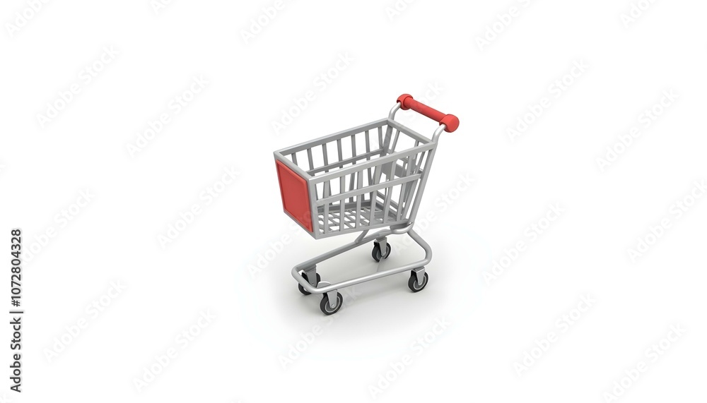 Shopping cart isolated on white background Shopping cart isolated on white background