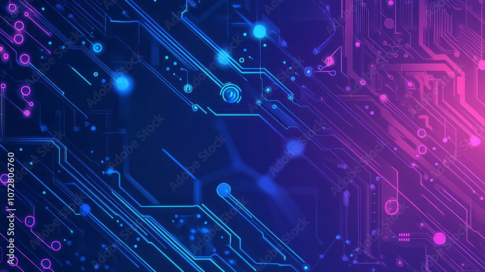 Digital background for tech, AI, data, audio, graphics