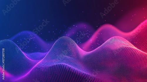 Digital background for tech, AI, data, audio, graphics