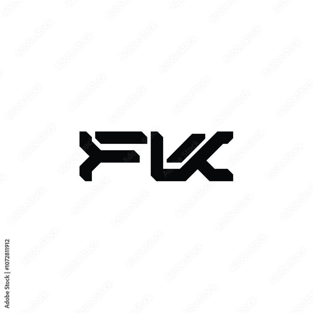 FK monogram logo design letter text name symbol monochrome logotype alphabet character simple logo FK monogram logo design letter text name symbol monochrome logotype alphabet character simple logo