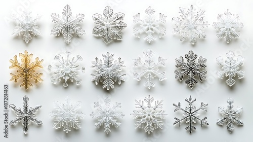 Explore the beauty of unique snowflake designs for creative projects