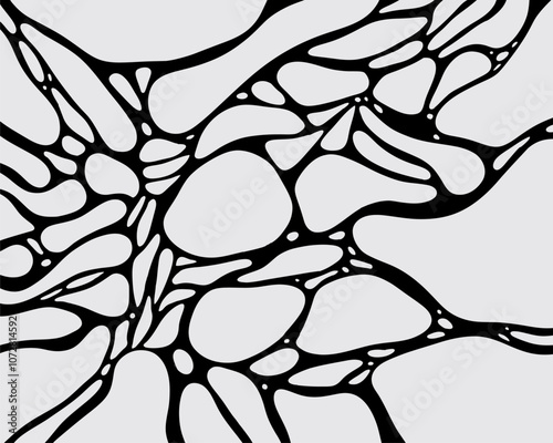 Bubble ink background texture biomorphism chemical vector pattern poster layout motif wallpaper print art	
