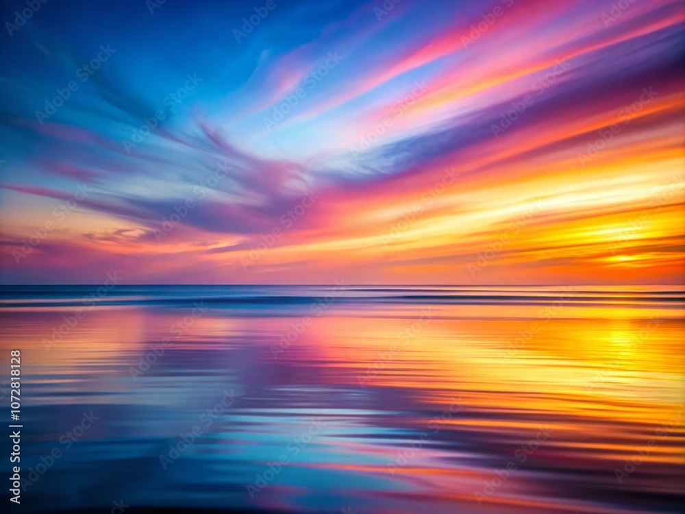 Serene Hues: An Abstract Symphony of Flowing Gradients and Vibrant Colors in Minimalist Photography for a Mesmerizing Artwork Experience