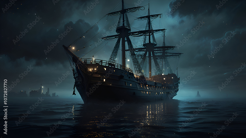 Fototapeta premium travel and transportation ship