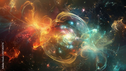 Abstract Quantum Randomness in Cosmic Colors