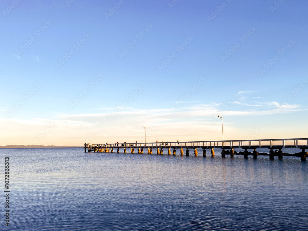 The Wellington Point pier during the day The Wellington Point pier during the day