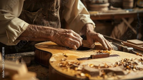 Crafting a Traditional Flamenco Guitar in Spain photo