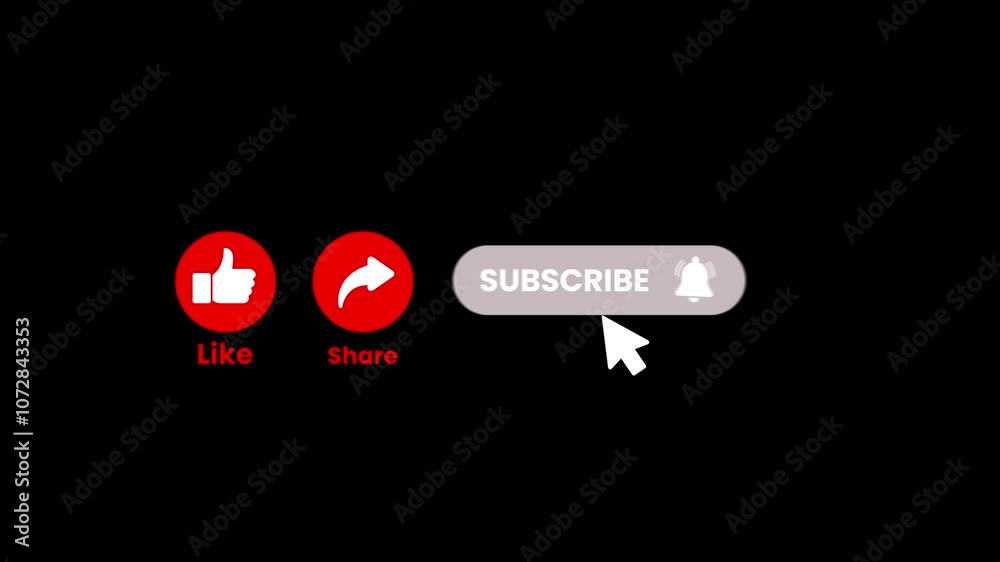 like subscribe and notification with blackscreen and greenscreen animation animated icons , subscribe animation