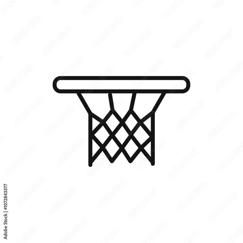 Basketball Hoop icon vector line logo art Basketball Hoop icon vector line logo art