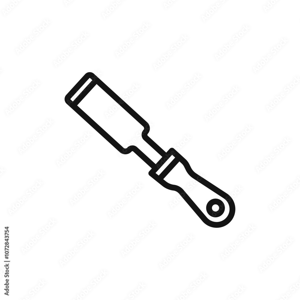 chisel icon vector line logo art chisel icon vector line logo art