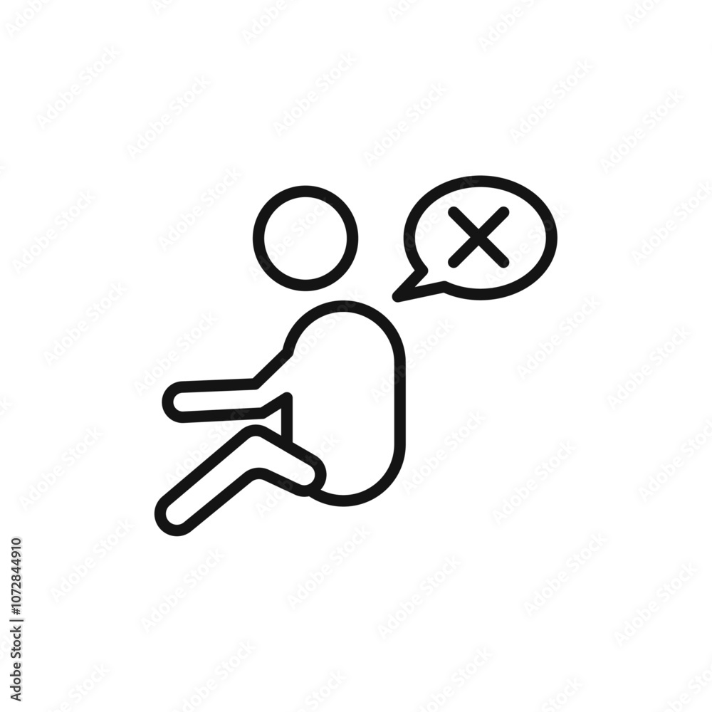 helpless human icon vector line logo art helpless human icon vector line logo art