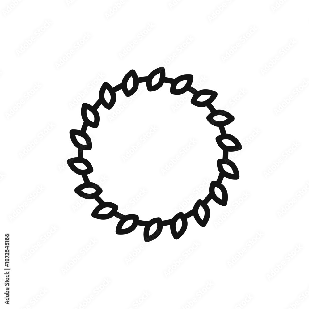 laurel wreath icon vector line logo art laurel wreath icon vector line logo art