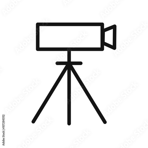 land surveyor icon vector line logo art