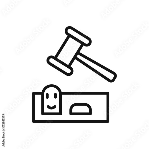 Mole Game Whack icon vector line logo art