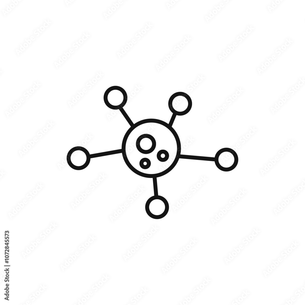 Oncology department icon vector line logo art Oncology department icon vector line logo art