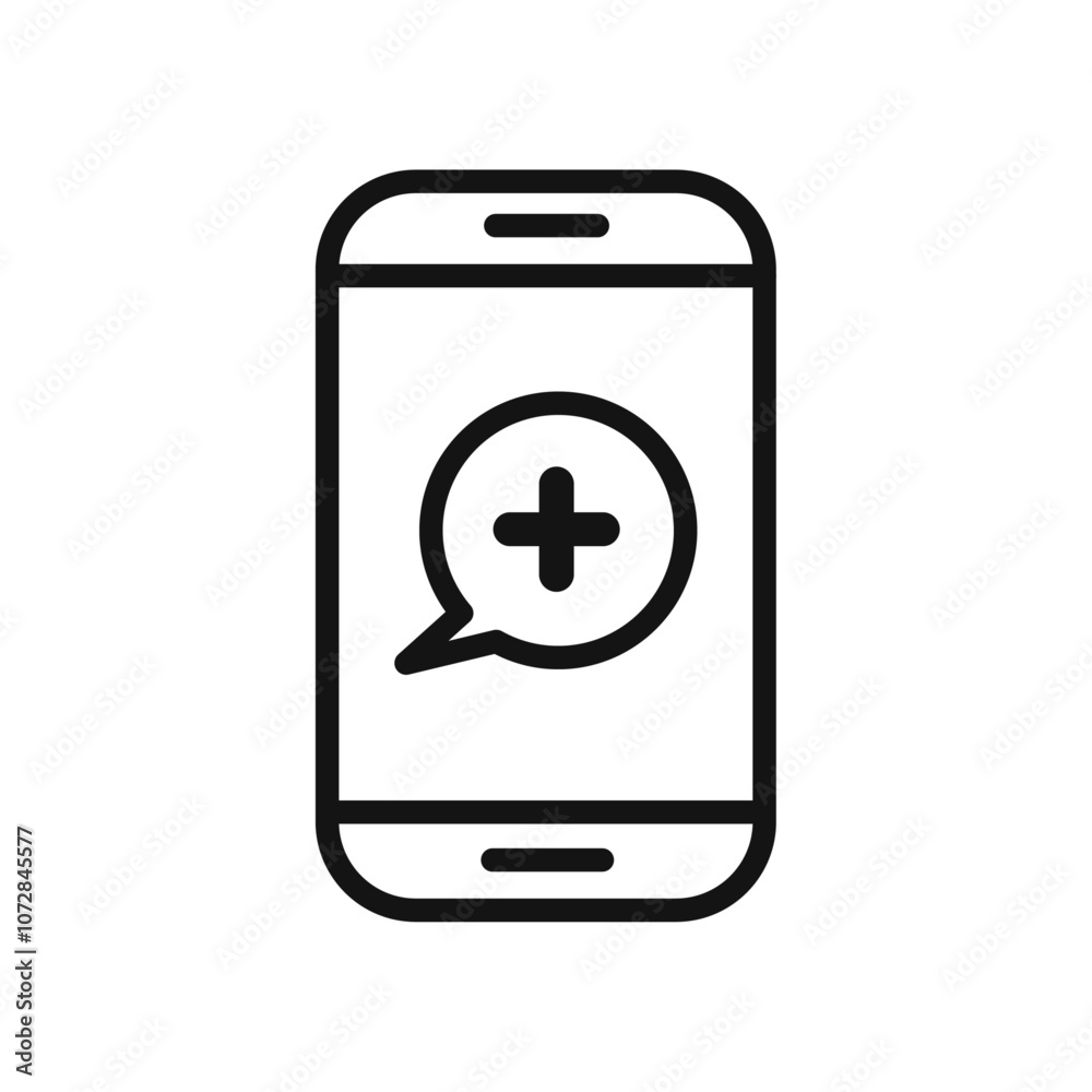 online medical consultation icon vector line logo art online medical consultation icon vector line logo art