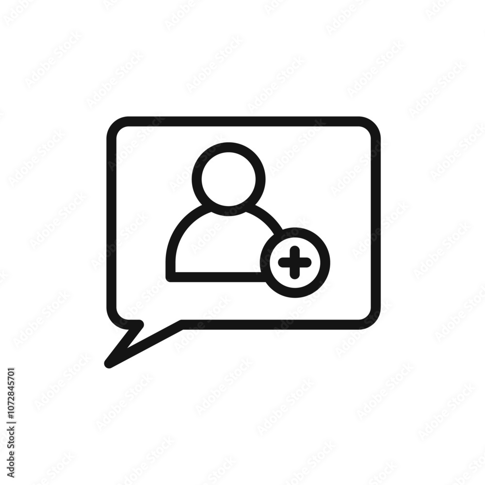 Person conversation icon vector line logo art Person conversation icon vector line logo art
