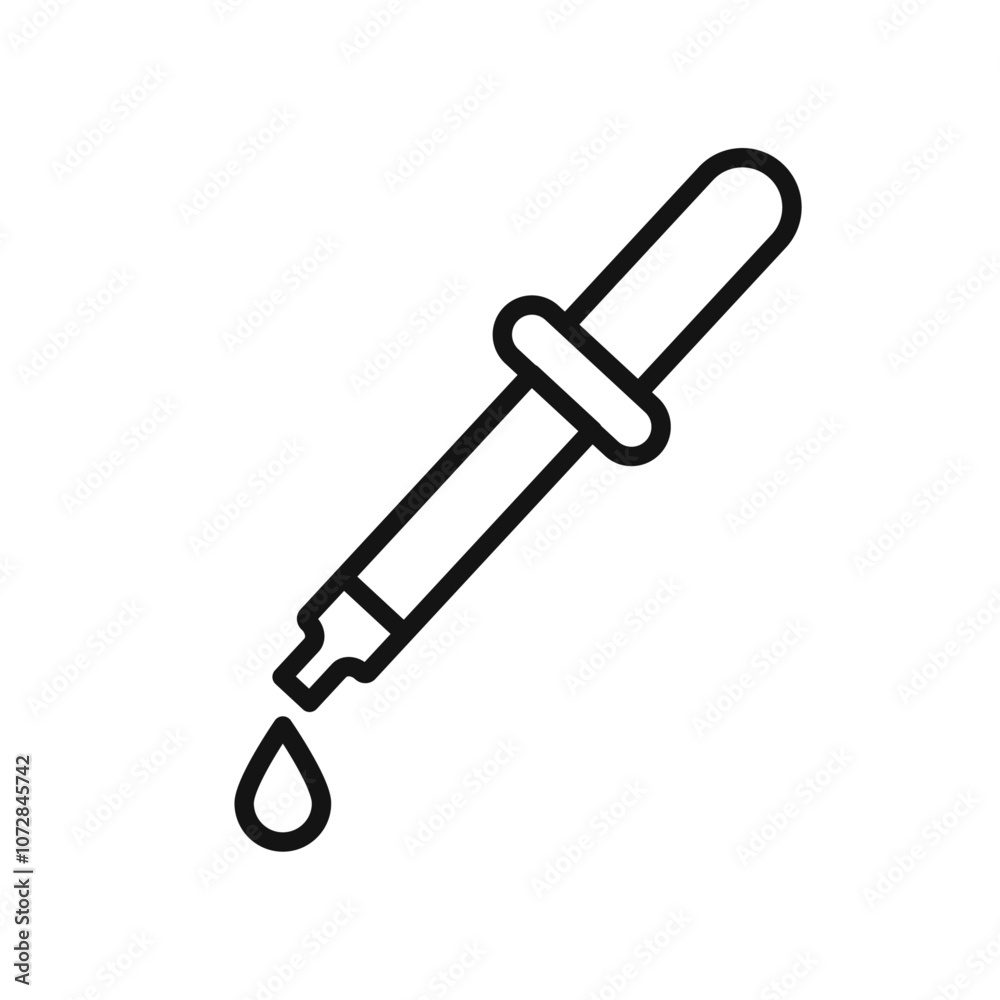 pipette icon vector line logo art pipette icon vector line logo art