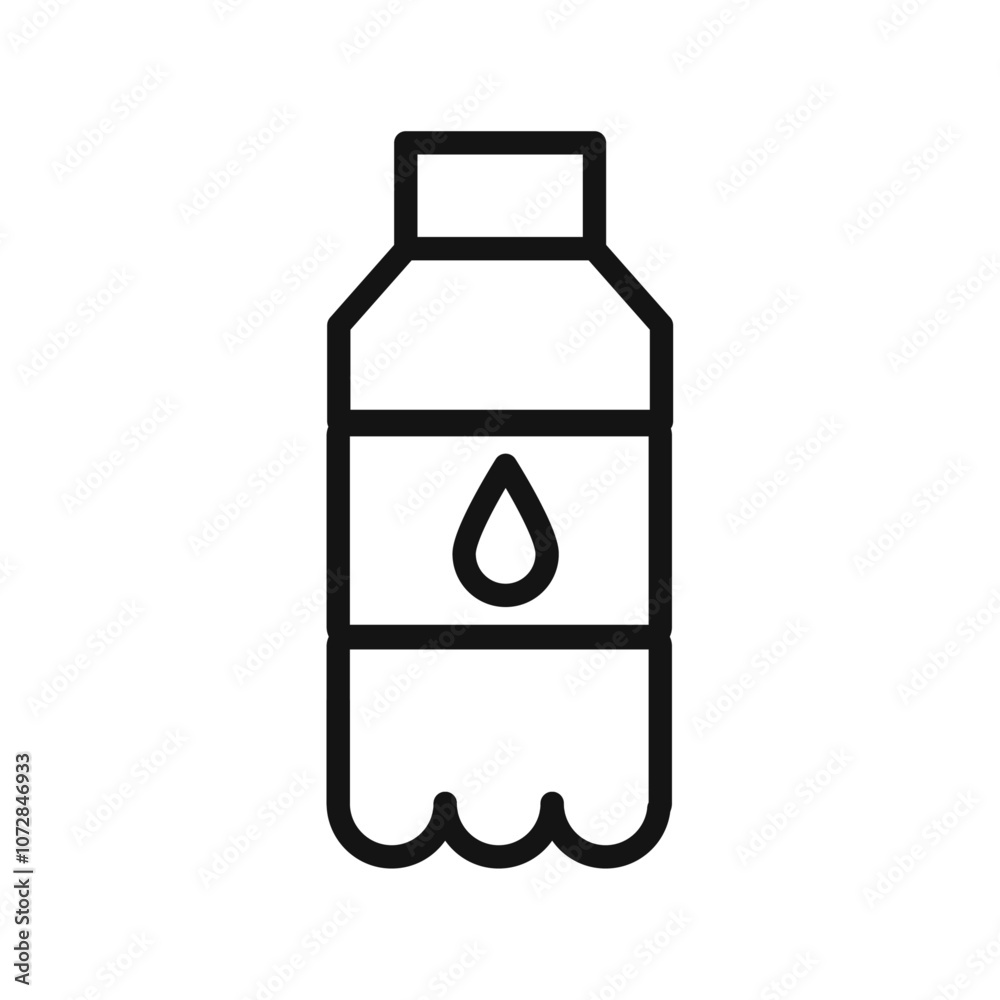 water bottle icon vector line logo art water bottle icon vector line logo art