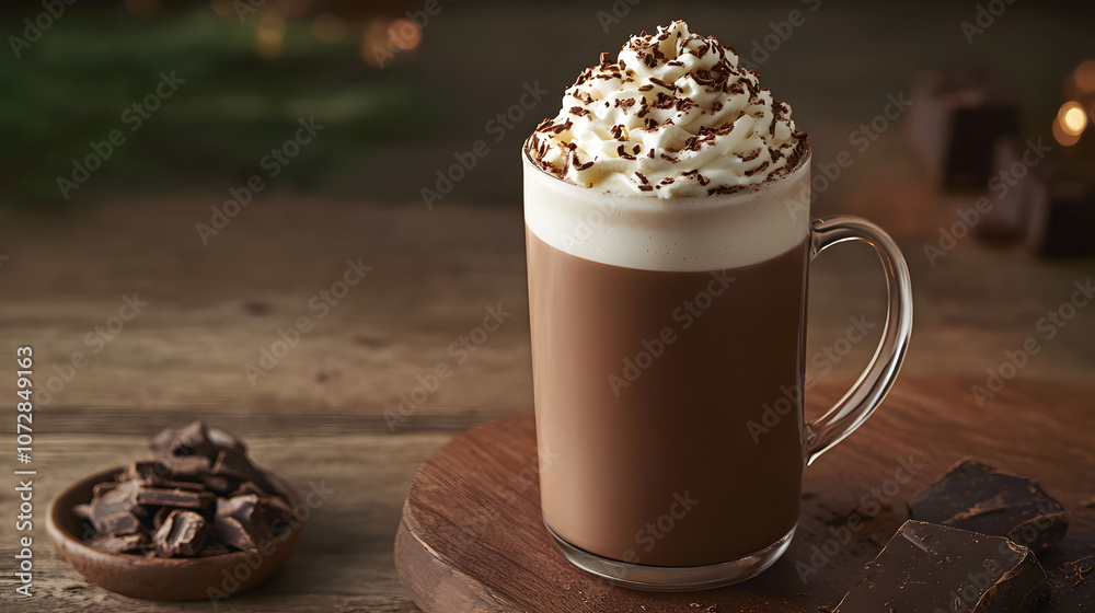 Classic hot chocolate with rich chocolate flavor and milk foam. Classic hot chocolate with rich chocolate flavor and milk foam.