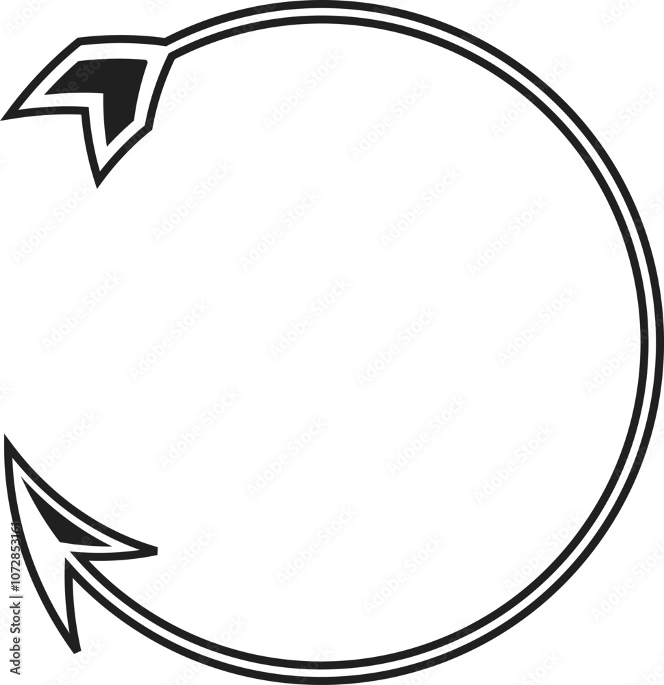 Decorative Round circular banner frames and borders Decorative Round circular banner frames and borders