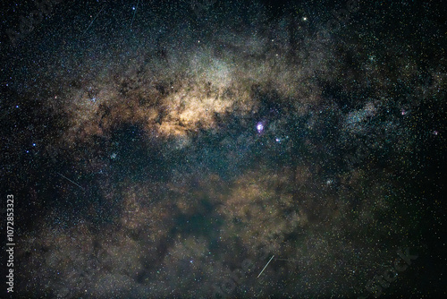 The Star Filled Night Sky of the Milky Way Galaxy photo