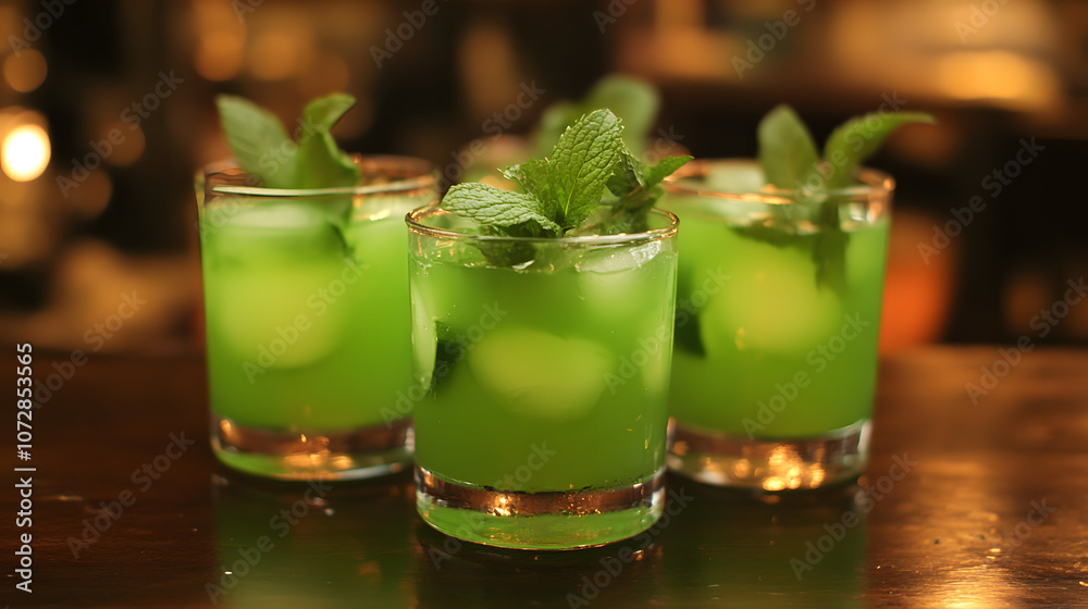 Cucumber mint punch for a refreshing taste. Cucumber mint punch for a refreshing taste.