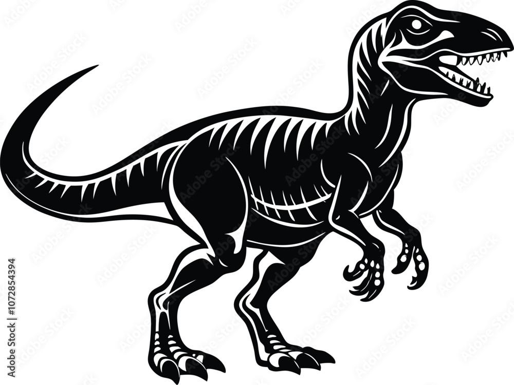 dinosaur silhouette, T-rex monster reptiles, Tyrannosaurus vector dinosaur silhouette, T-rex monster reptiles, Tyrannosaurus vector