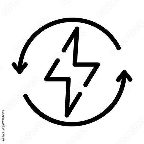 efficent energy use Line Icon