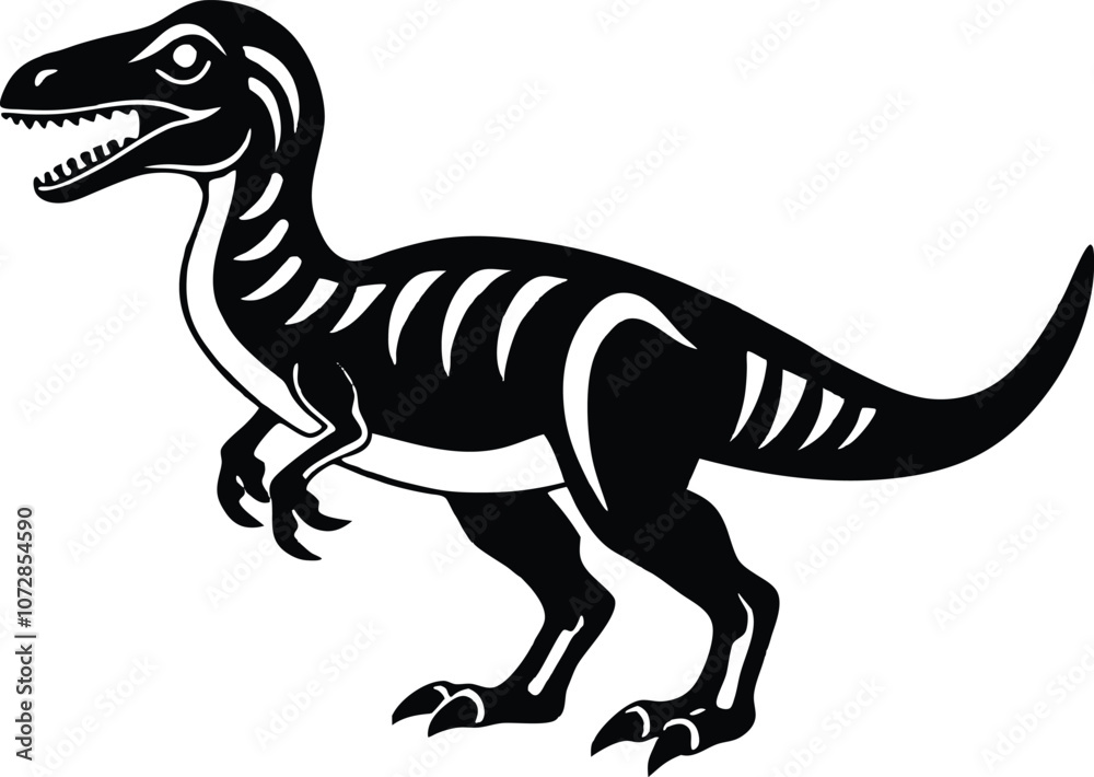 dinosaur silhouette, T-rex monster reptiles, Tyrannosaurus vector dinosaur silhouette, T-rex monster reptiles, Tyrannosaurus vector