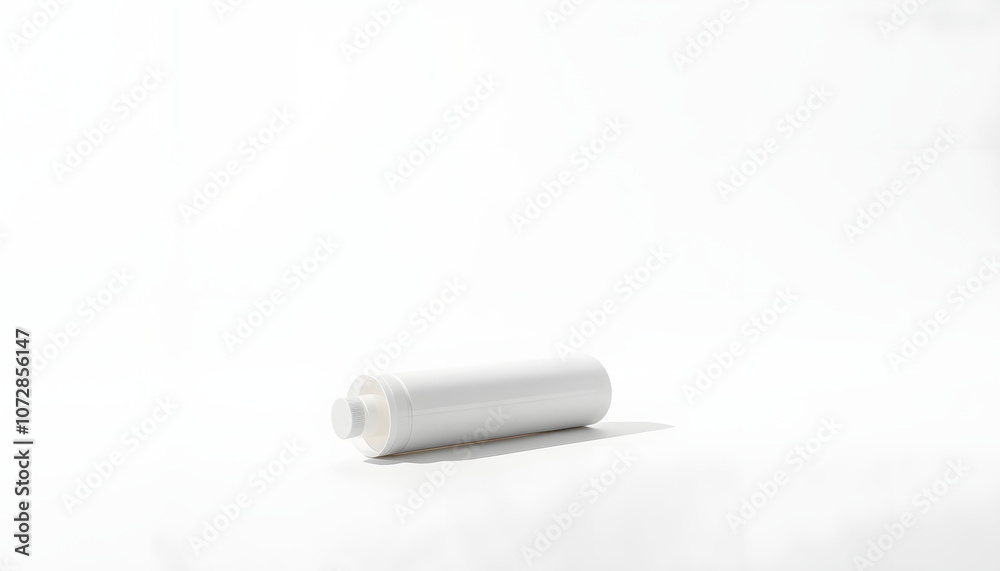 3D Illustration. Open paper tube mockup isolated for degree on background isolated with white highlights, png 3D Illustration. Open paper tube mockup isolated for degree on background isolated with white highlights, png