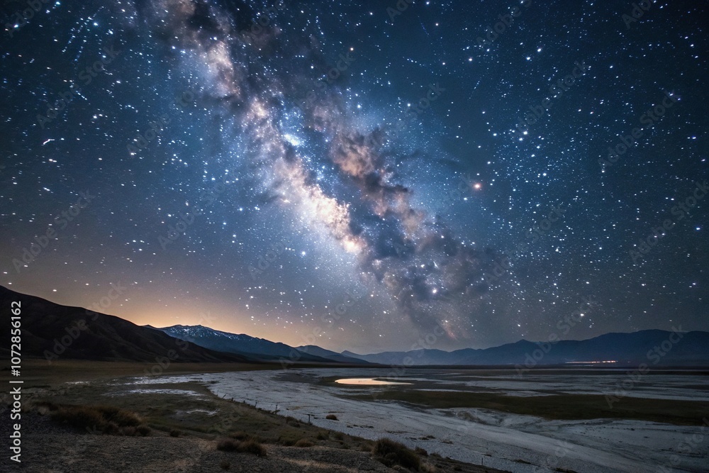 *Astronomical wonder of the stars in the night sky, space, evening *Astronomical wonder of the stars in the night sky, space, evening