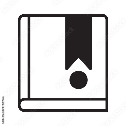 A notebook icon with horizontal lines, representing note-taking, organization, or journaling. Ideal for productivity or educational apps.