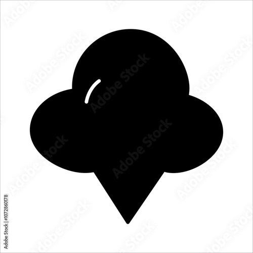 Full black clouds look unique, attractive and simple
