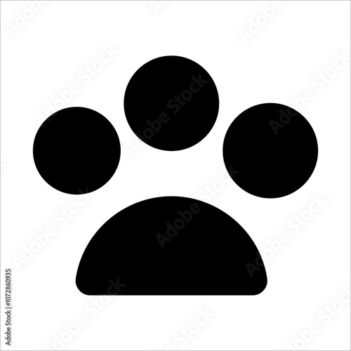 Simple chat bubble icon in black-and-white, ideal for representing communication, messaging apps, or customer support. Sleek and professional look.