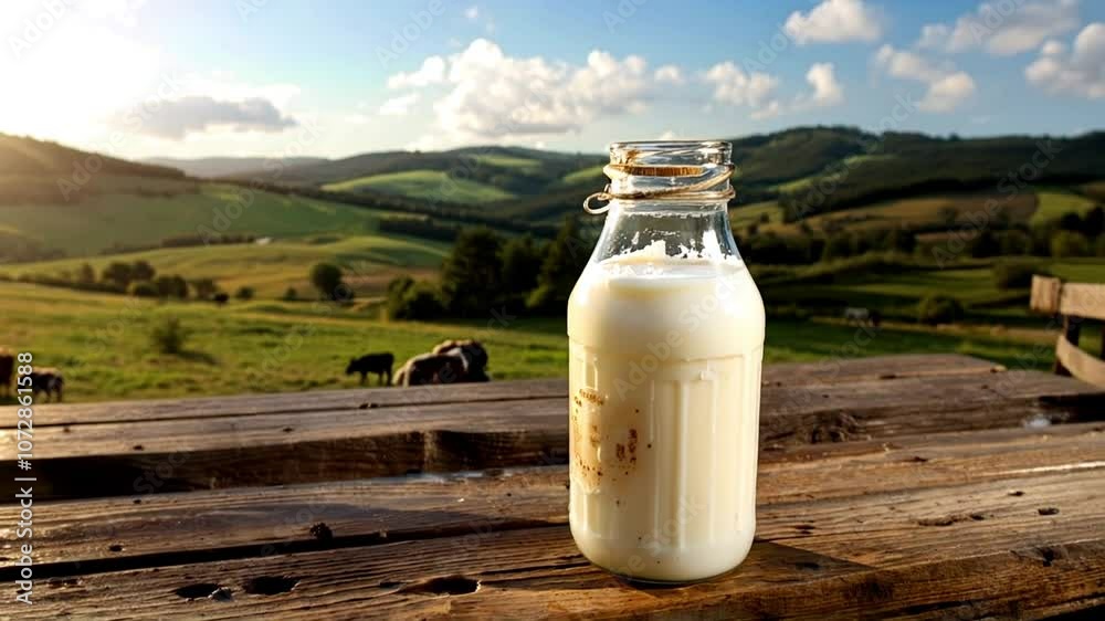Milk is very fresh and delicious, loved by all humans Milk is very fresh and delicious, loved by all humans