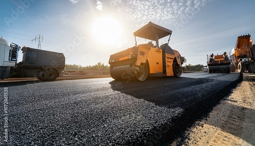 Paving with asphalt improves road safety and durability.  