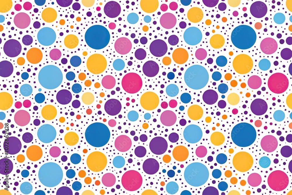 Colorful abstract pattern made up of small shapes and circles in various sizes and colors like blue purple pink yellow orange, artistic background, circles, modern design, colorful patterns Colorful abstract pattern made up of small shapes and circles in various sizes and colors like blue purple pink yellow orange, artistic background, circles, modern design, colorful patterns
