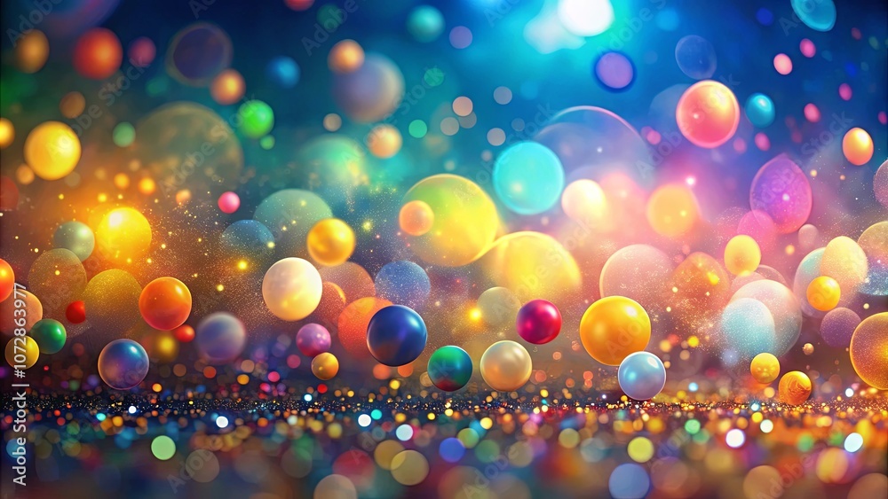 A kaleidoscope of vibrant orbs dance in a sparkling cosmic sea, their colors a symphony of light and wonder. A kaleidoscope of vibrant orbs dance in a sparkling cosmic sea, their colors a symphony of light and wonder.