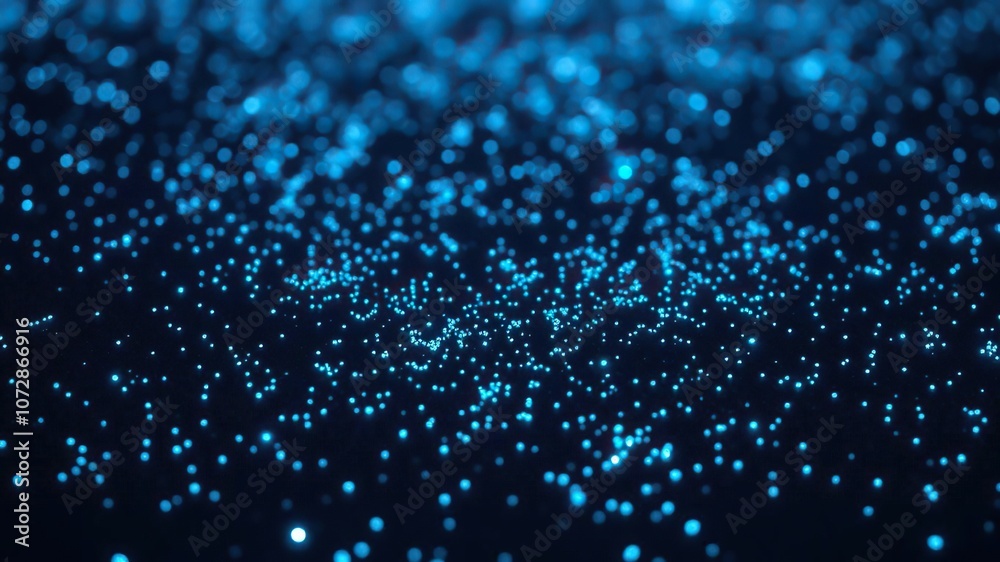 A field of tiny, glowing blue dots scattered across a dark and textured surface, glowing specks, ambient haze, soft neon effect A field of tiny, glowing blue dots scattered across a dark and textured surface, glowing specks, ambient haze, soft neon effect