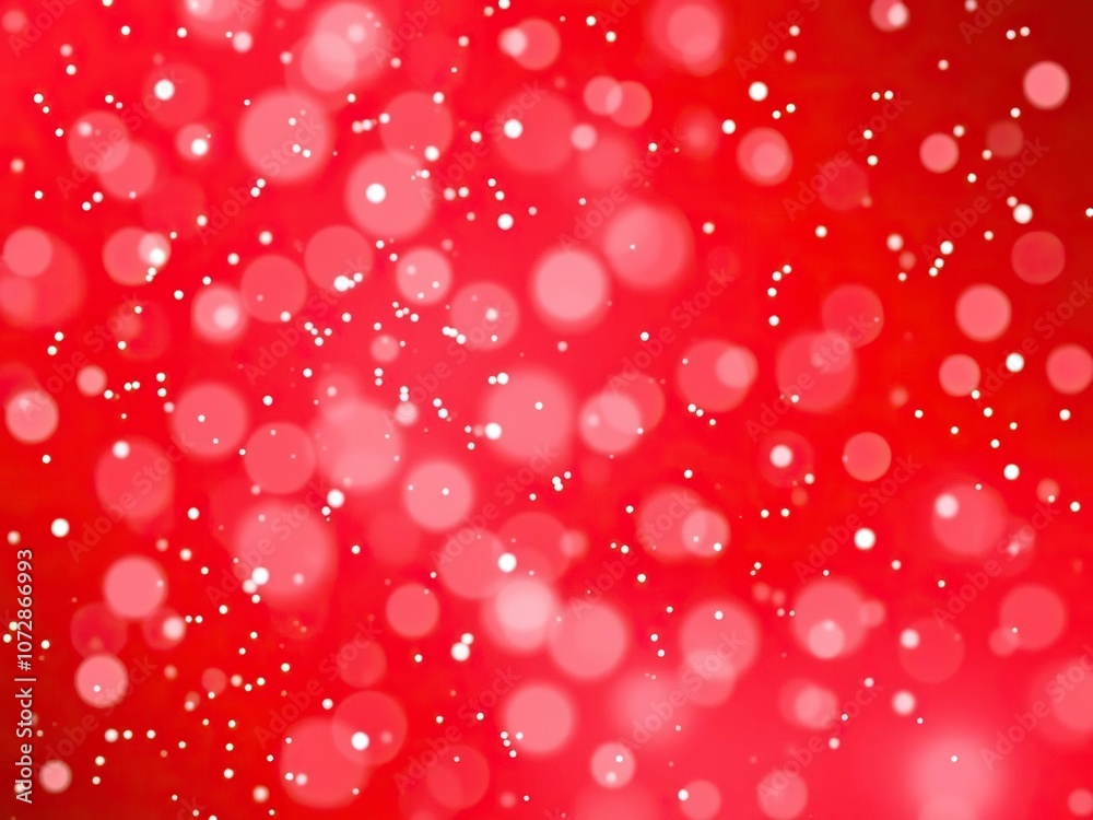 A gentle flurry of small snowflakes settles on a bright red gradient background in a magical and festive winter environment, magical, snowy, holiday A gentle flurry of small snowflakes settles on a bright red gradient background in a magical and festive winter environment, magical, snowy, holiday