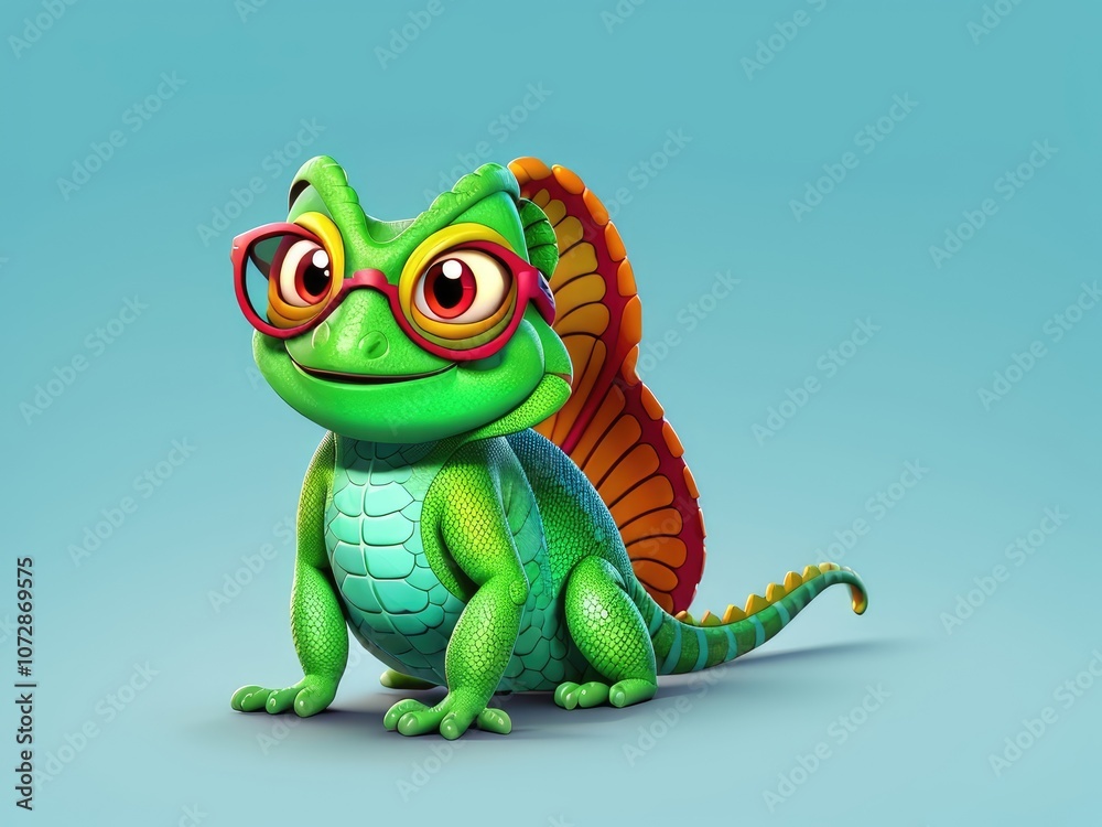 3d frog cartoon