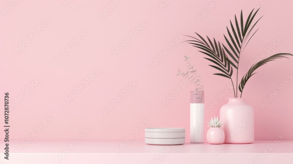 Stylish minimalistic home decor arrangement. Stylish minimalistic home decor arrangement.