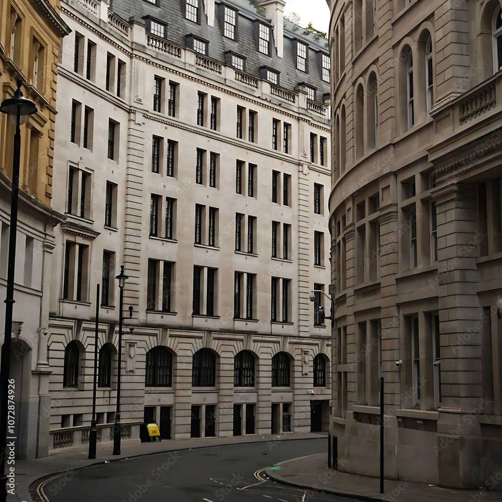Fototapeta premium The atmosphere in London, surrounded by buildings, architecture, and beautiful public parks.