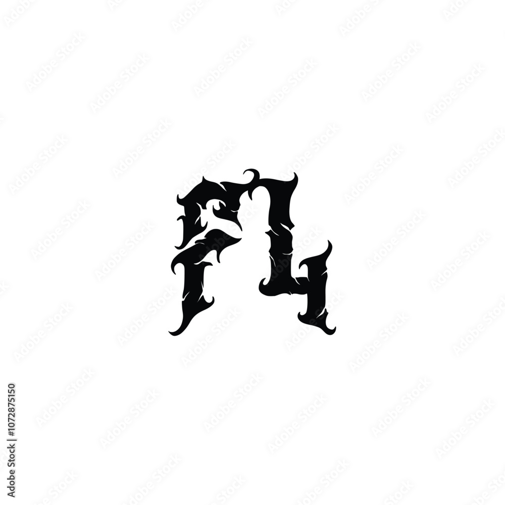 FL monogram logo design letter text name symbol monochrome logotype alphabet character simple logo FL monogram logo design letter text name symbol monochrome logotype alphabet character simple logo