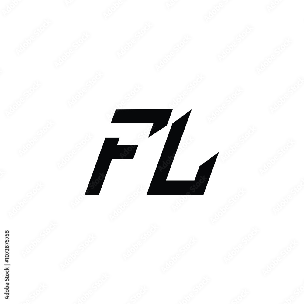 FL monogram logo design letter text name symbol monochrome logotype alphabet character simple logo FL monogram logo design letter text name symbol monochrome logotype alphabet character simple logo
