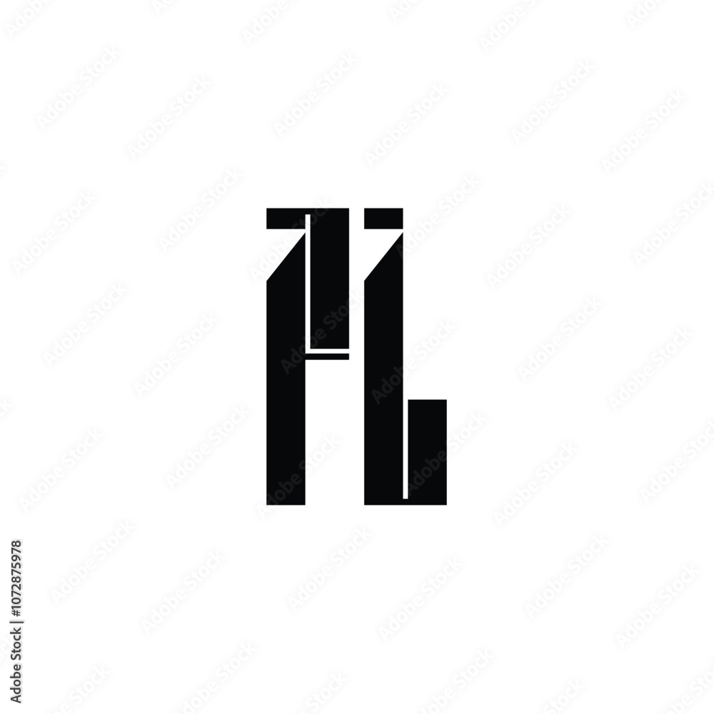 FL monogram logo design letter text name symbol monochrome logotype alphabet character simple logo FL monogram logo design letter text name symbol monochrome logotype alphabet character simple logo